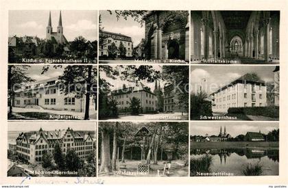 Neuendettelsau Kirche Feierabendhaus Kindergarten Maedchen-Oberschule Waldkruzif