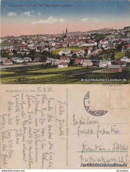 Ansichtskarte Neugersdorf Panorama 1920