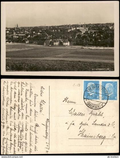 Ansichtskarte Neugersdorf Panorama-Ansicht 1931
