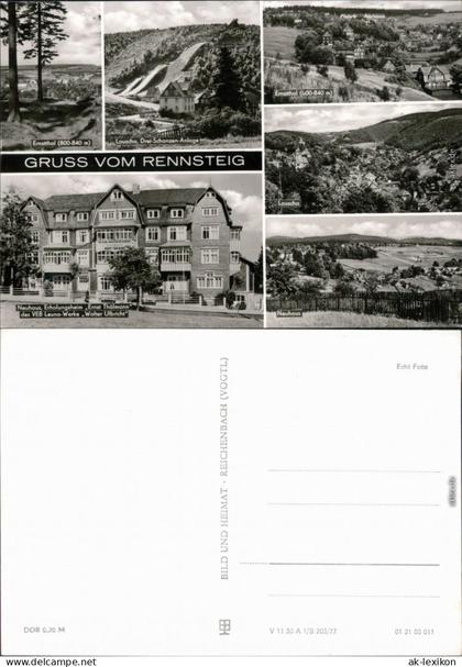 Mehrbildkarte Neuhaus am Rennweg Ernstthal Lauscha Erholungsheim 1977