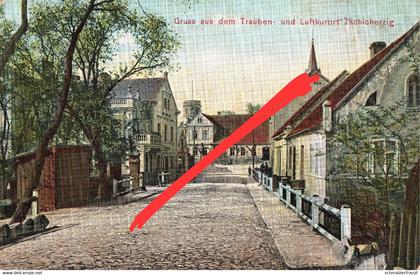 AK Tschichertzig Oder Odereck Tschicherzig Cigacice a Züllichau Sulechow Grünberg Zielona Gora Rothenburg Czerwiensk