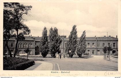 Küstrin Bahnhof Postkarte AK 1934