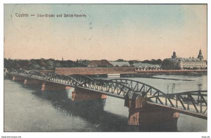 S8925/ Cüstrin Küstrin Oder-Brücke AK 1922