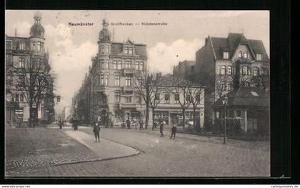 AK Neumünster, Grossflecken, Holstenstrasse