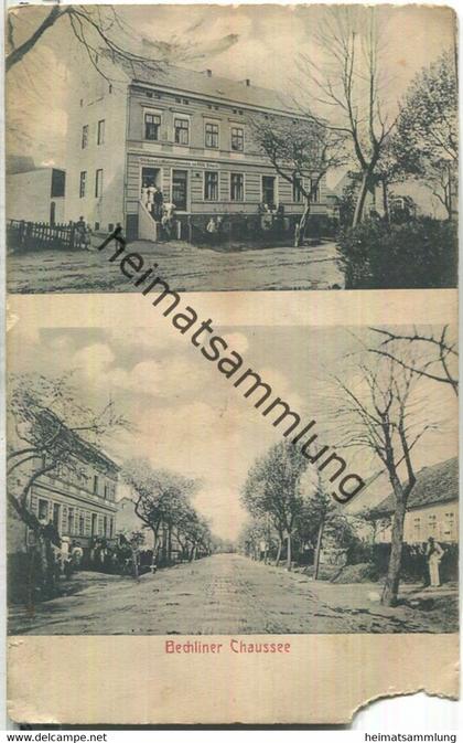 Neuruppin - Bechliner Chaussee - Bäckerei und Materialwarengeschäft von Wilh. Schauck - Verlag W. Bergemann Neuruppin