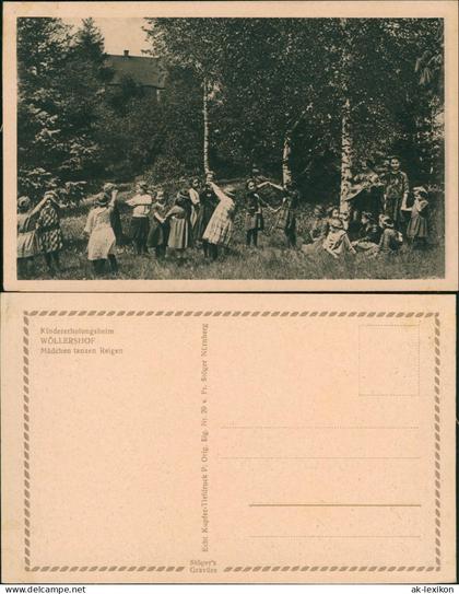 Neustadt Waldnaab Kinderheim Wöllershof Mädchen tanzen Reigen Stöger's   1920