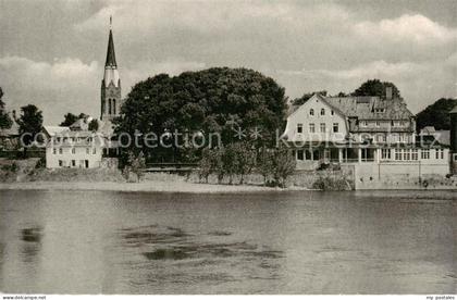 Nienburg Weser Blick ueber die Weser