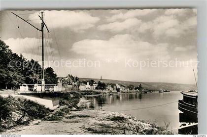 Nierstein Rhein Uferpartie am Rhein