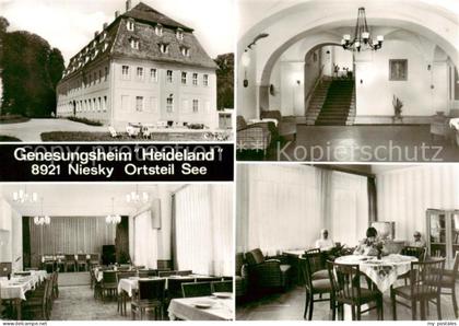 Niesky Genesungsheim Heideland Halle Speisesaal Lesezimmer