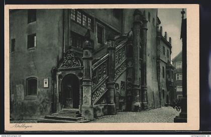 AK Nördlingen, Rathaustreppe