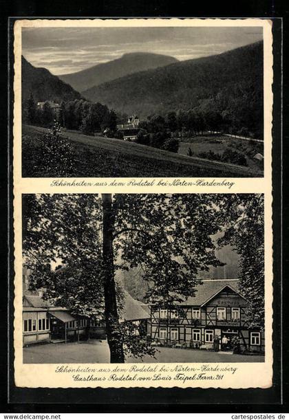AK Nörten-Hardenberg, Gasthaus Rodetal, Panorama