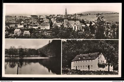 AK Nonnweiler /Saar, Wald-Hotel und Schwimmbad, Ortsansicht