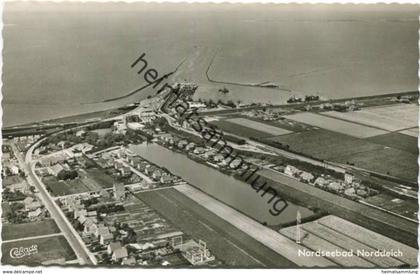 Norden-Norddeich - Nordseebad - Luftaufnahme - Foto-AK 60er Jahre - Verlag Cramers Dortmund