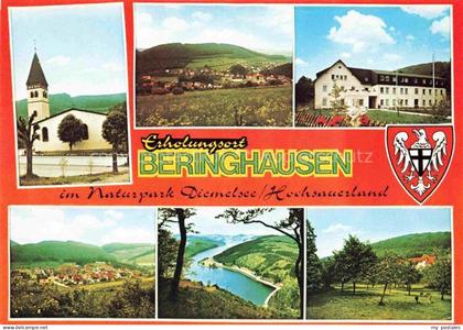 Beringhausen Marsberg Hochsauerlandkreis NRW Kirche Panorama Gebaeude Naturpark