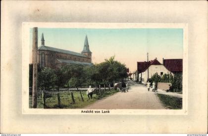 CPA Lank Latum Meerbusch am Niederrhein, Straßenansicht, Kirche
