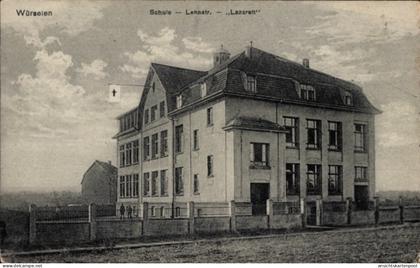 CPA Würselen Nordrhein Westfalen, Schule, Lazarett, Lenastraße