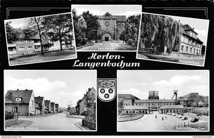 Herten-Langenbochum Mehrbildkarte gl1961 #182.507