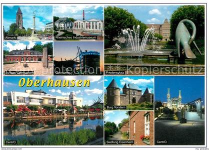 Oberhausen Altmark Industriemuseum Friedensplatz Gasometer Schloss-Oberhausen Si