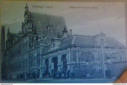 ! alte Ansichtskarte aus Ochtrup, Comptoir der Firma Gebr. Laurenz, Baumwollweberei