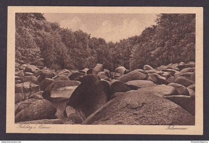 Vintage postcard Felsenmeer Boulder Field Felsberg Odenwald Hesse Germany
