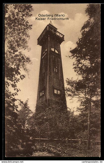 AK Oderberg /Mark, Kaiser Friedrichturm