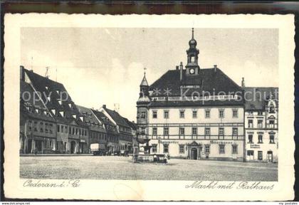 Oederan Sachsen Markt Rathaus