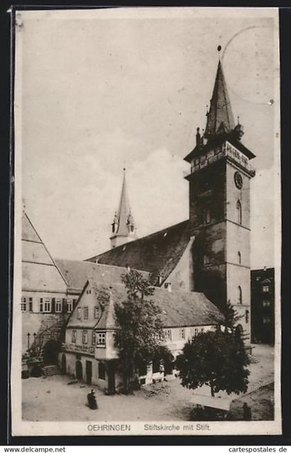 AK Oehringen, Stiftskirche mit Stift