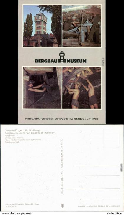 Oelsnitz (Erzgebirge) Bergbaumuseum: Förderturm, Umbau   1986
