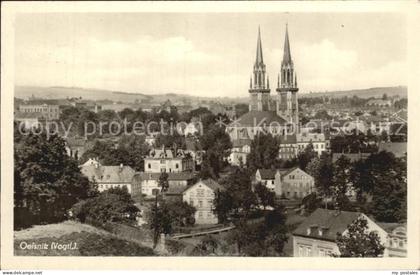 Oelsnitz Vogtland Stadtblick mit Kirche
