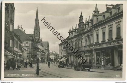 Offenburg - Hauptstraße - Foto-Ansichtskarte