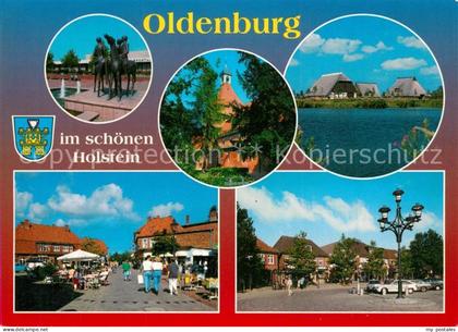 Oldenburg Holstein Skulptur Kirche Friesenhaeuser Ortsmotive