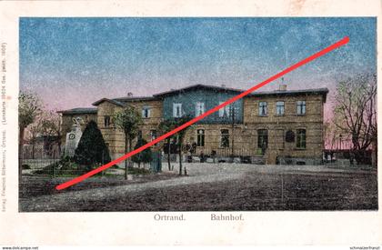 Luna Litho AK Ortrand Bahnhof a Ruhland Thiendorf Großenhain Schwepnitz Lauchhammer Schwarzheide Senftenberg Elsterwerda