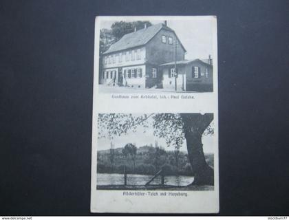 Hornhausen , Oschersleben , Gasthof , schöne Karte  1934