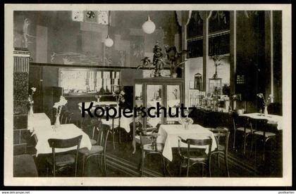 ALTE POSTKARTE BAHNHOFS-KAFFEE INH. G. BAUMHÖFENER OSNABRÜCK Café im Bahnhof cpa postcard AK Ansichtskarte