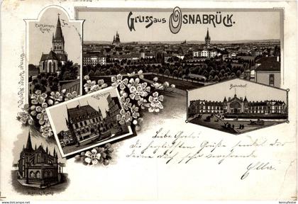 Gruss aus Osnabrück - Litho