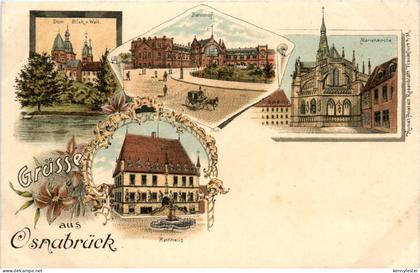 Gruss aus Osnabrück - Litho