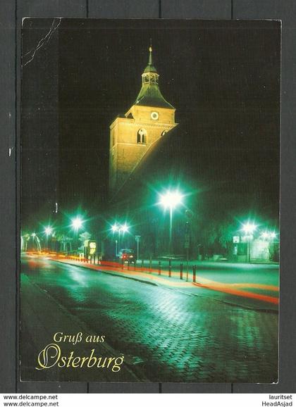 Deutschland OSTERBURG 1998 gesendet, mit Briefmarke o Neuruppin