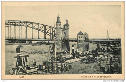 Allemagne - Germany - Ehemalige dt  Gebiete - Ostpreussen - Bateaux - Tilsit - Partie an der Luisenbrücke