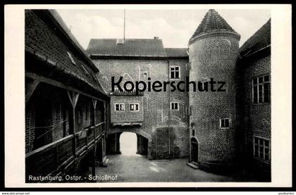 ALTE POSTKARTE RASTENBURG OSTPREUSSEN SCHLOSSHOF Schloss chateau castle Ketrzyn postcard Ansichtskarte cpa AK