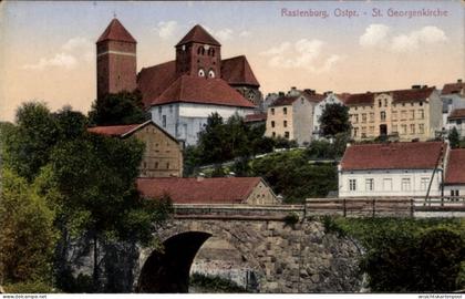 CPA Kętrzyn Rastenburg Ostpreußen, St. Georgenkirche