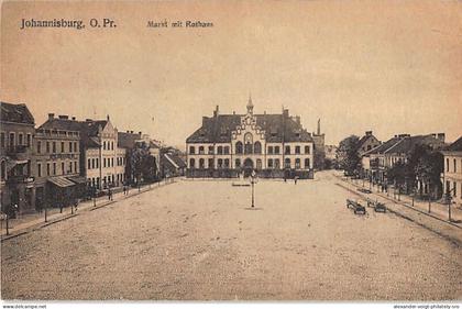 Johannisburg, Allenstein (Pisz, Olsztyn) - Markt und Rathaus