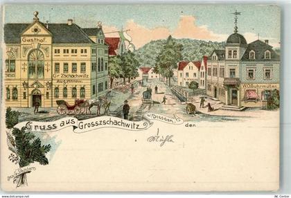 01067 O8000 Großzschachwitz Lithographie Gasthaus Gr. Zschachwitz Aug. P... - 13614033