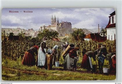 01662 O8250 Meißen , Sachs 1920 - Weinlese Wein Berufe - 10004858