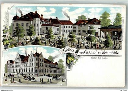 01689 O8256 Weinböhla Lithographie Gasthaus zu Weinböhla Hofwirtschaft... - 13668327