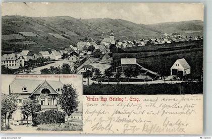 01778 O8244 Geising 1903 - Bahnhofshotel Bahnpost Geising- Zg. 285 - 13512424