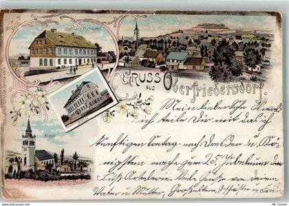 02742 O8701 Friedersdorf b Löbau 1897 Gebrauchsspuren Lithographie Oberf... - 13643364
