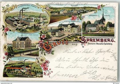 02742 O8713 Neusalza-Spremberg 1900 Lithographie Alte Schule Rittergut W... - 13640330