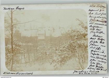 02763 O8800 Zittau Foto AK Winter OT Hartau Blick vom Schippelberg Ort h... - 13987033