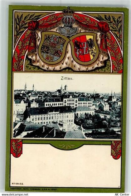 02763 O8800 Zittau Gebrauchsspuren Prägedruck Zittau Wappen - 13525339