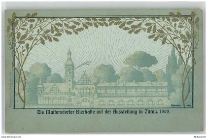 02763 O8800 Zittau - Maffersdorfer Bierhalle Ausstellung in Zittau 1902... - 51662404